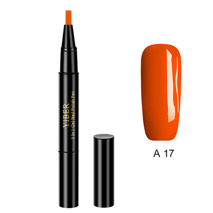 3 In 1 Gel Nail Varnish Pen Glitter One Step Nail Art Gel Polish Hybrid - HD Wireless Product #14