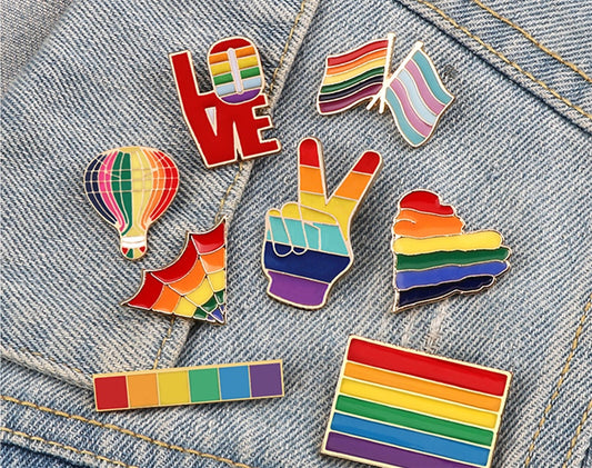 New Creative European And American Six Color Rainbow Brooch 4ea3d7cf 88e4 42b7 94cc 50c34da2d588