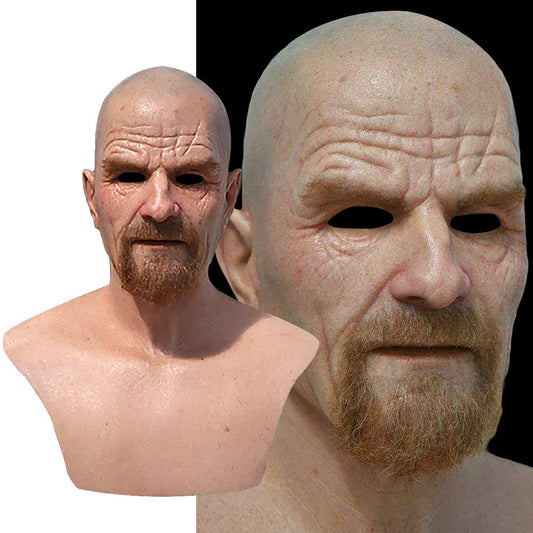 Old White Mask Bald Old Latex Headgear Halloween Cosplay Funny Props 4eb54c4a e653 4810 b4f0 ce5385e14812