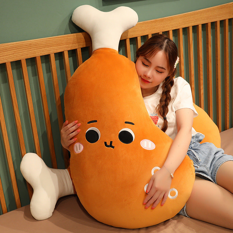 Large Chicken Leg Throw Pillow Plush Toy Home Cushion 4ebcbb0a a1e2 4e29 b505 9ec5ff0f76f4