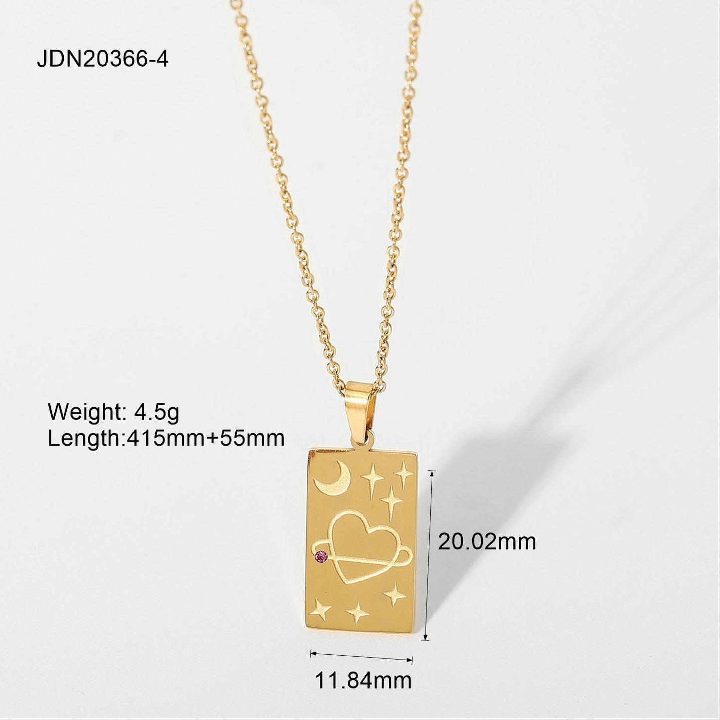Statement Square Tarot Signet Pendant Necklace 4ecca4e9 001c 44f8 852b ad6c29cab8e2