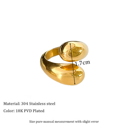 European And American High-grade Exaggerating Heart-shapaed Necklace Fashion Minority Design Stainless Steel Clavicle Chain 4