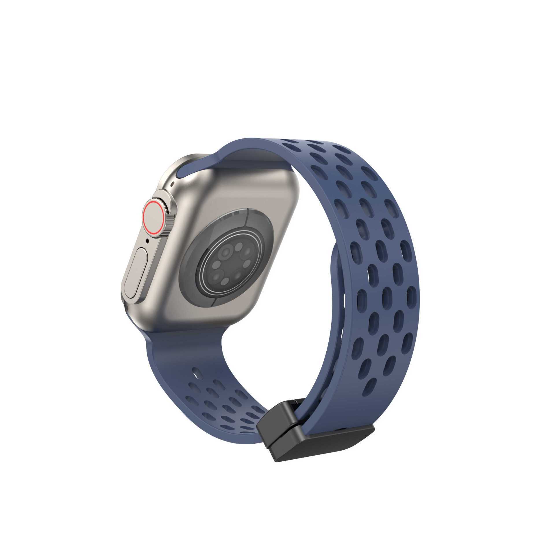 Watchs8 Universal Hole Ventilation Magnetic Suction Silicone Strap 4edc879d e5cc 4854 9ddc 53322ce3f31a