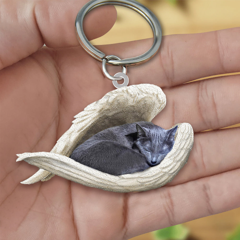 New Unique Dogs And Cats Sleeping Angel Pendant Car Key Ring 4edcba4b e04e 4f26 a2b5 cdb48e42114d