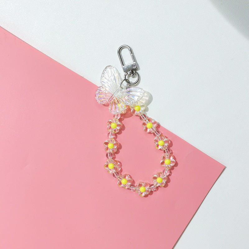 Pastoral Style Wireless Earphone Set Pendant Korean Version Floral Keychain 4eeaa62e ce96 40d4 b17f f75e882ed5e2