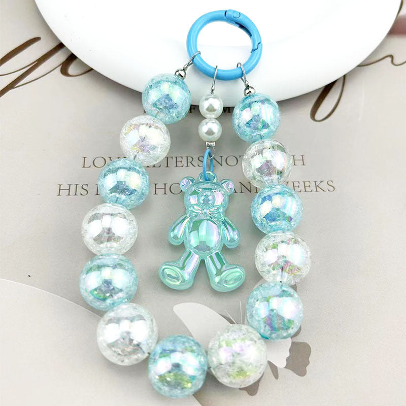 Burst Beads Luminous Bear Pendant Mobile Phone Charm 4f026176 dd20 4cd1 af26 b68d0c714854