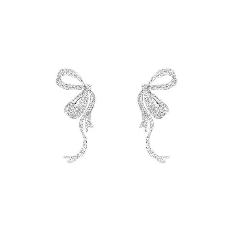 Full Diamond Ribbon Bowknot Ear Studs 4f0857b1 4516 48f4 ab4c 1f1bdb90a5e7