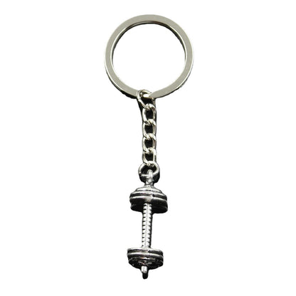 Fashion New Style Dumbbell Fitness Equipment Key Chain Jewelry Vintage Pendant 4f09417c 9733 405d 9524 363fa1e90ccc
