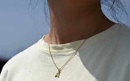 Разноцветные бусины Initial Choker для женщин из нержавеющей стали Lett