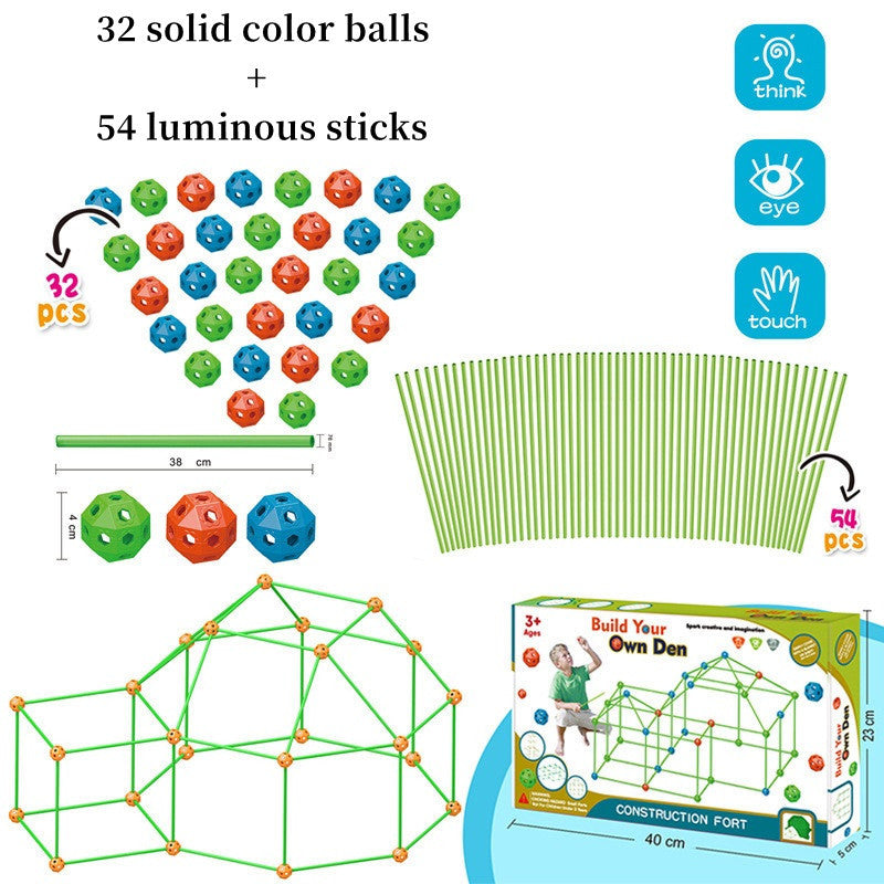 Children's DIY Bead Insertion Tent Game House With Building Blocks 4f51ff24 ab56 43eb 996f 74946c124aad