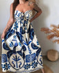 European And American Spring And Summer Print Lace Printing Elegant Style Dress 4f597724 4883 46c4 a419 ff6bb3c74504