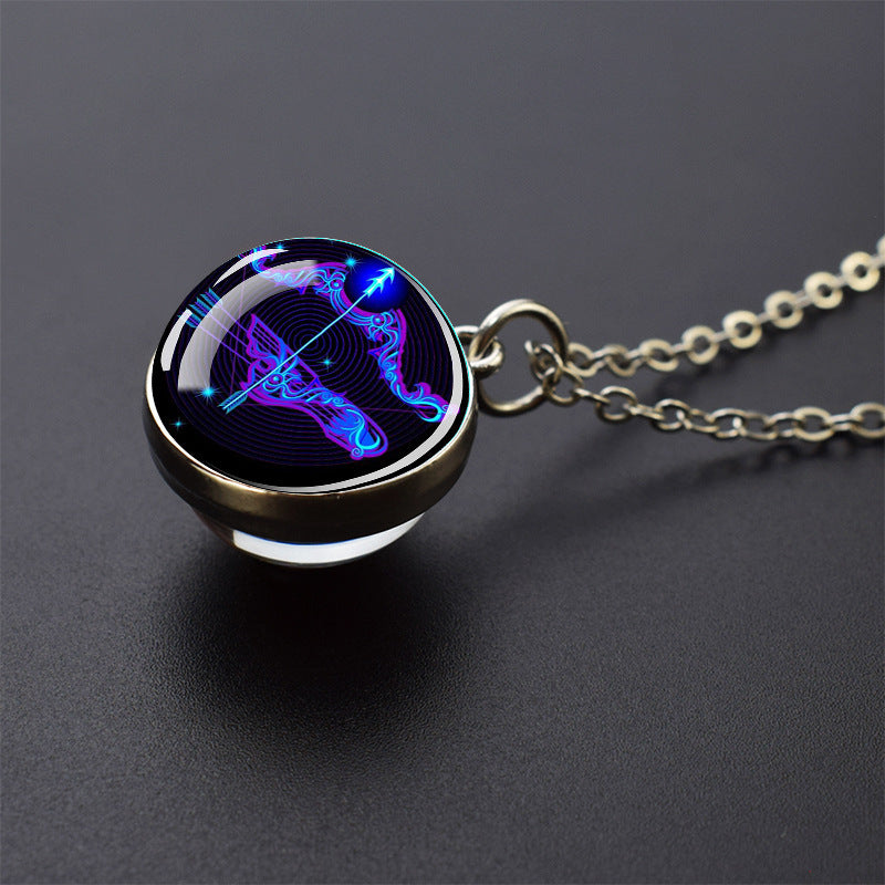 Luminous 12 Constellation Necklace 20mm Silver Creative 4f7ea8eb 7a7e 4436 827a 0a3c2eb24750