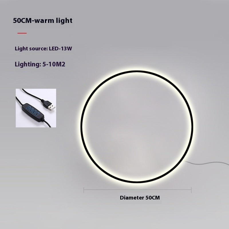 Minimalist Round Bedroom Bedside Lamp Wireless Living Room Sofa Background Wall Hotel Decorative Wall Lamp 4f8696a1 4dc4 4a63