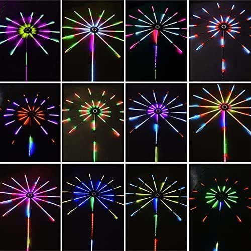 Firework Lights LED Strip Music Sound Sync Color Changing Remote Control LED Firework Light For Room Party 4faefa51 0d10 4f49