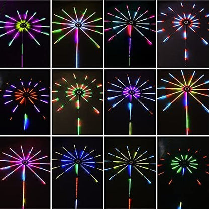 Firework Lights LED Strip Music Sound Sync Color Changing Remote Control LED Firework Light For Room Party 4faefa51 0d10 4f49