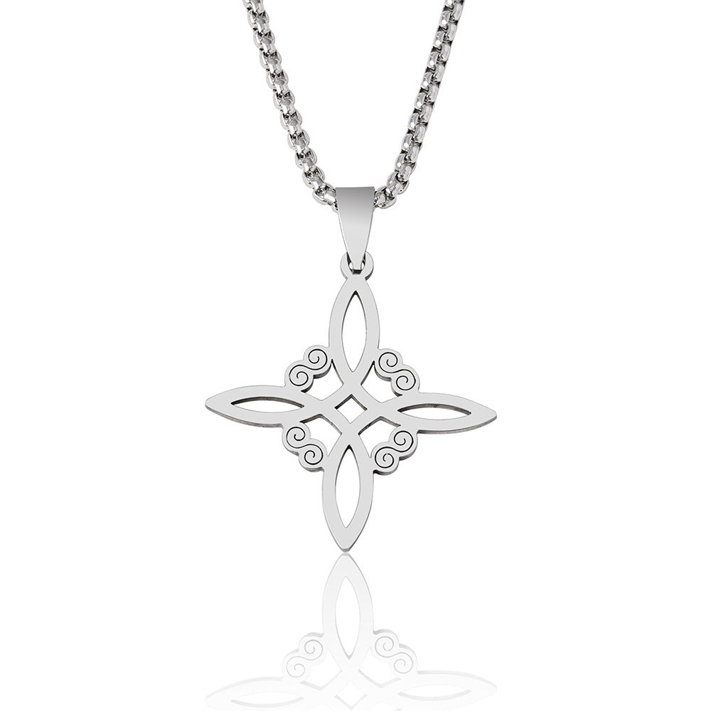 Irish Knot Cross Necklace Popular Square Hollowed Out 4fb14761 d30c 4cf9 8289 fd0733880fc4