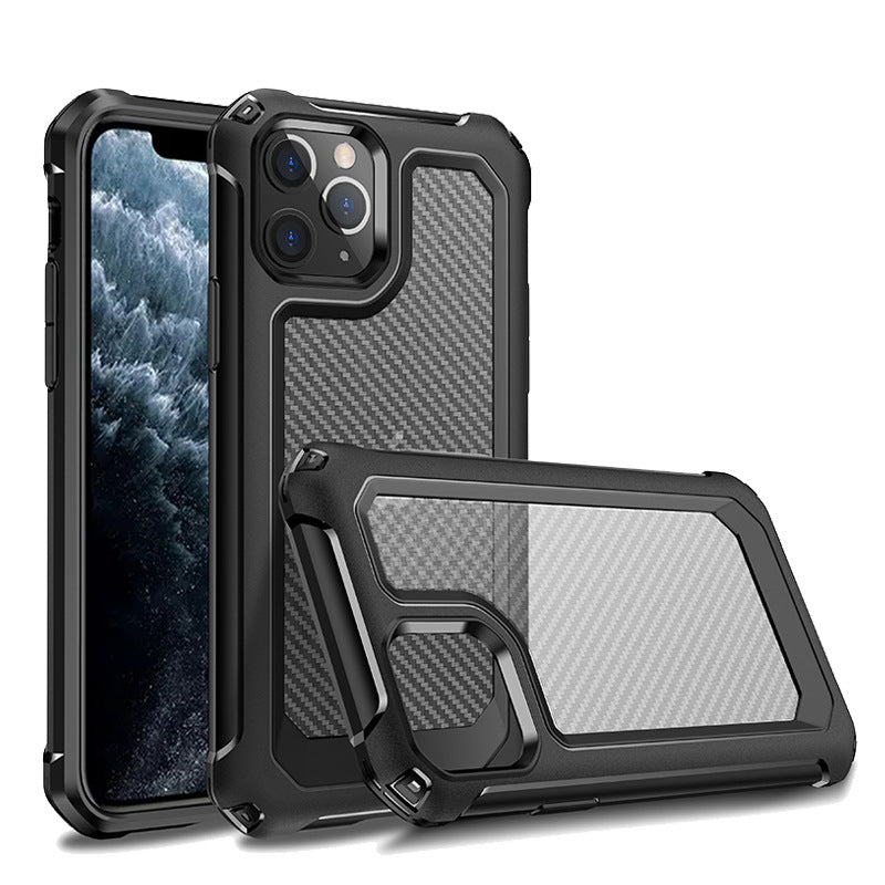 Carbon Fiber Transparent TPU PC Two-in-one Phone Case 4fd2e5d2 26d9 4fd1 ab74 53b14641cd0f
