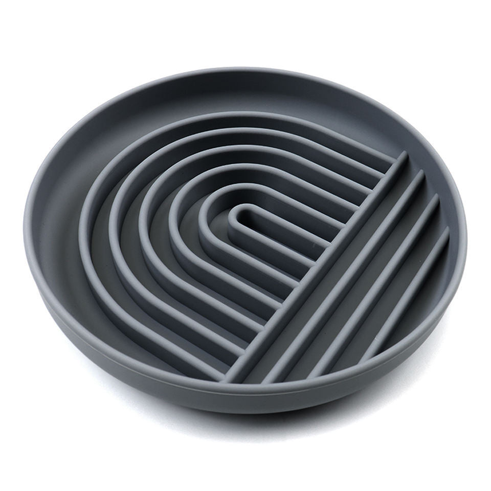 The Slowdown Bowl Silicone Slow Feeder For Dogs Puppies Slow Eating Modern Lick Mat Design Reduces Gulping Dishwasher Fit For