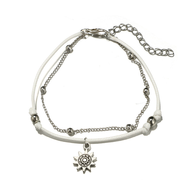 Women's Fashion Personality Handmade Ball Bead Pendant Anklet 4fd827a7 2bfa 4bbe a998 bc10a1b852af