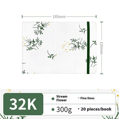 Feiluniao Watercolor Notebook Fabric Handmade Mini Portable Portable Character Sketch Hand Painted Graffiti Drawing Book - 图片 35