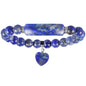 Crystal Round Beads Elbow Bracelet With Heart-shaped Pendant Bracelet 4fdf3829 3d06 4698 9812 3cec35685614