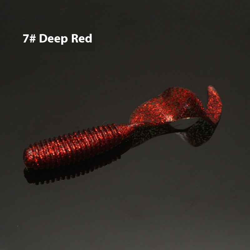 Fishing Gear Eight Colors Rolled Tail Fishy Luer Soft Lure Single Tail Bait 4fe40588 8dae 4438 b99f 1e3afebc5814 trans