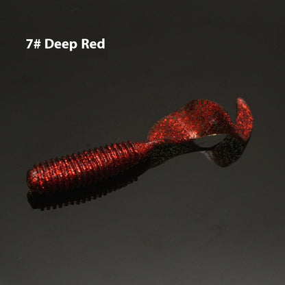 Fishing Gear Eight Colors Rolled Tail Fishy Luer Soft Lure Single Tail Bait 4fe40588 8dae 4438 b99f 1e3afebc5814 trans