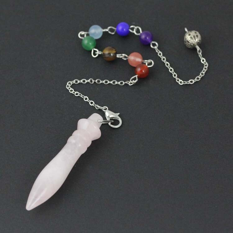 Natural Crystal Pharaoh's Scepter Pendulum Pendant Cone Pendant Jewelry 500914b0 4c32 46b2 81dd 6d6f175a0e68