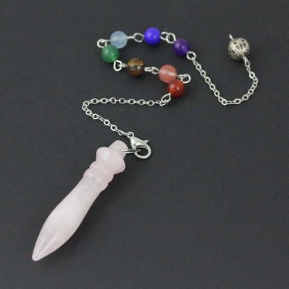 Natural Crystal Pharaoh's Scepter Pendulum Pendant Cone Pendant Jewelry 500914b0 4c32 46b2 81dd 6d6f175a0e68