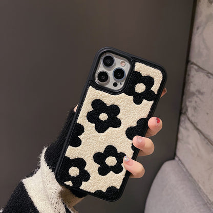 Plush Flowers Are Suitable For Ladies Autumn And Winter Mobile Phone Cases 500afa8f ad2b 4bff 9574 bbbbbc559587