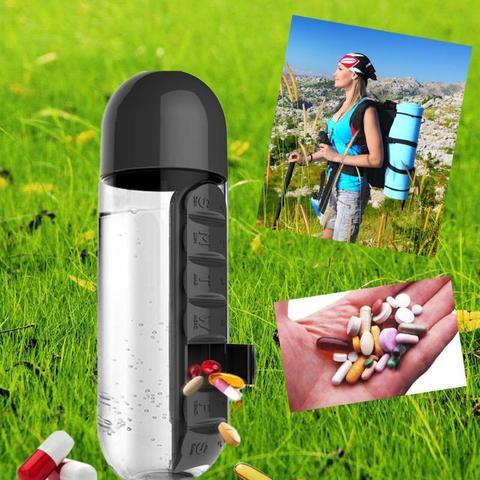 Outdoor Portable One Week Water Cup With Medicine Box 5012471826257