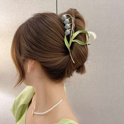 Lily Of The Orchid Simple Versatile Large Women's Zinc Alloy Hair Clip 50206654 de60 431b 8843 0366353c7fd9
