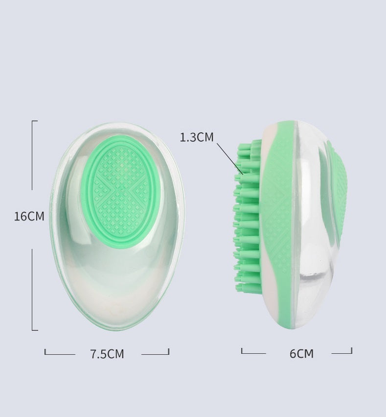 Dog Cat Bath Brush 2-in-1 Pet SPA Massage Comb Soft Silicone Pets Shower Hair Grooming Cmob Dog Cleaning Tool Pet Products 50