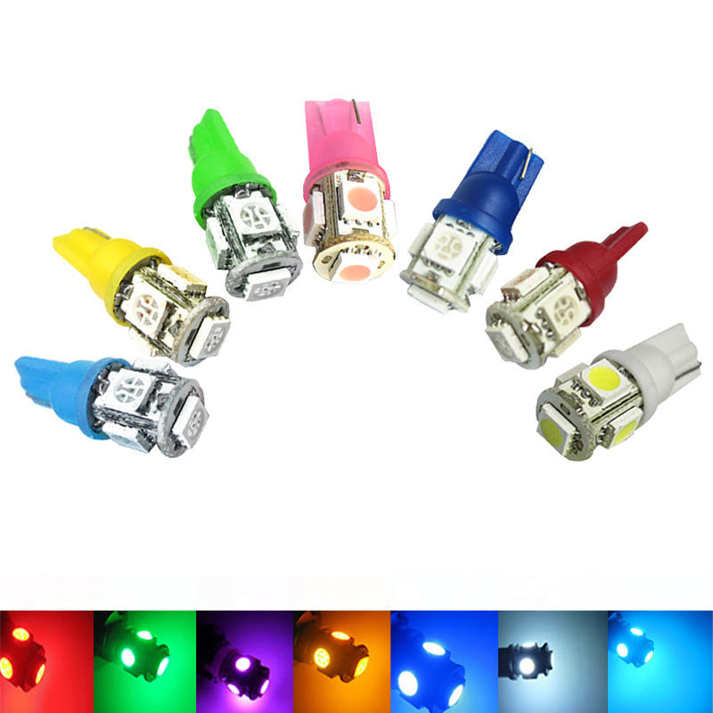 Automobile LED Lamp T10 5050 5SMD Car Wide Light 5050 Chip Car Lamp Instrument Lamp 7 Color 5027538208 1405668706 d0463a40 33