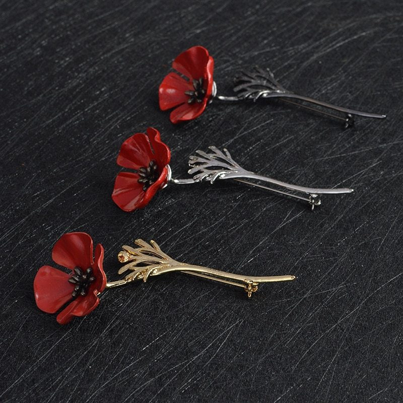 Red flower brooch 50284209042660