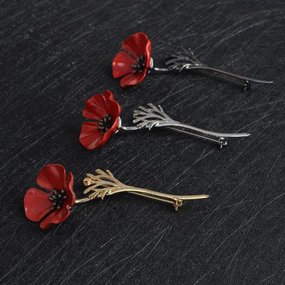 Red flower brooch 50284209042660