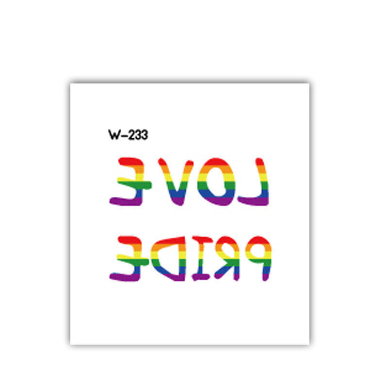 Face Stick Rainbow Geometric Flower Arm Tattoo Sticker 5032526b 8695 4313 915d 0d48d0344804