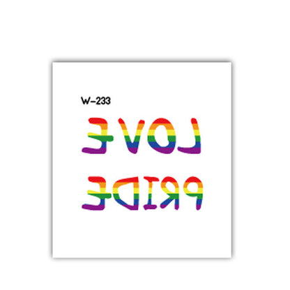 Face Stick Rainbow Geometric Flower Arm Tattoo Sticker 5032526b 8695 4313 915d 0d48d0344804