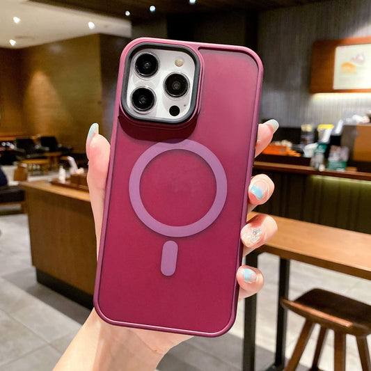 Soft Color Magnetic Phone Case Frosted Feel Protective Shell 50338daa d2de 4313 9a25 eaa0ad47ee6a