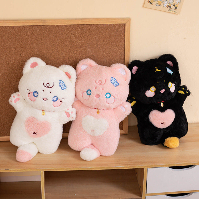 Cute Fortune Cat Doll Children's Pillow Plush Toy 5039adf4 55bc 4c90 b876 6a5cdb46a52b