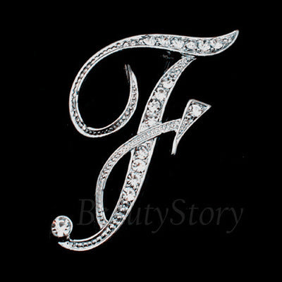 English letter brooch with diamonds 5046768470105