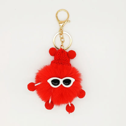 Rex Rabbit Fur Small Briquettes Elf Cute Plush Doll Pendant Keychain 50556fbf f84b 4d23 9fc4 0e90adfa092a