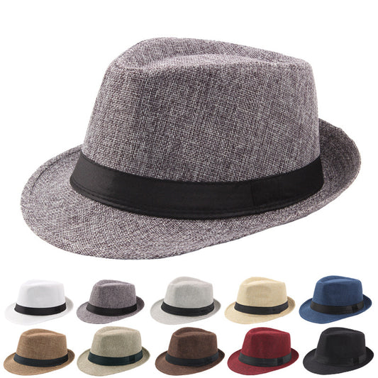 Fashion Personality Linen Top Hat Men 5058b385 0a9a 41bd 8345 11264c593d68