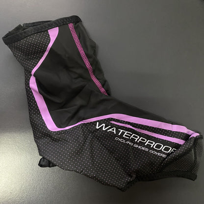 Factory PU Windproof Waterproof Shoes Set Lock Shoe Cover Winter Warm Fabric Mountain Bike Riding Waterproof Shoe Cover 50597