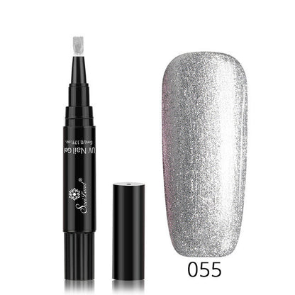 3 In 1 Gel Nail Varnish Pen Glitter One Step Nail Art Gel Polish Hybrid - HD Wireless Product #39