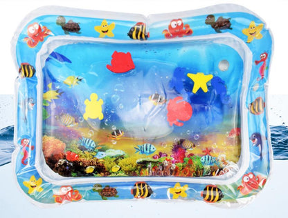 Baby Inflatable Water Mat, Infants Summer Beach Water Mat Patted Pad Water Cushion For Infants Toddlers Summer Activity Play 