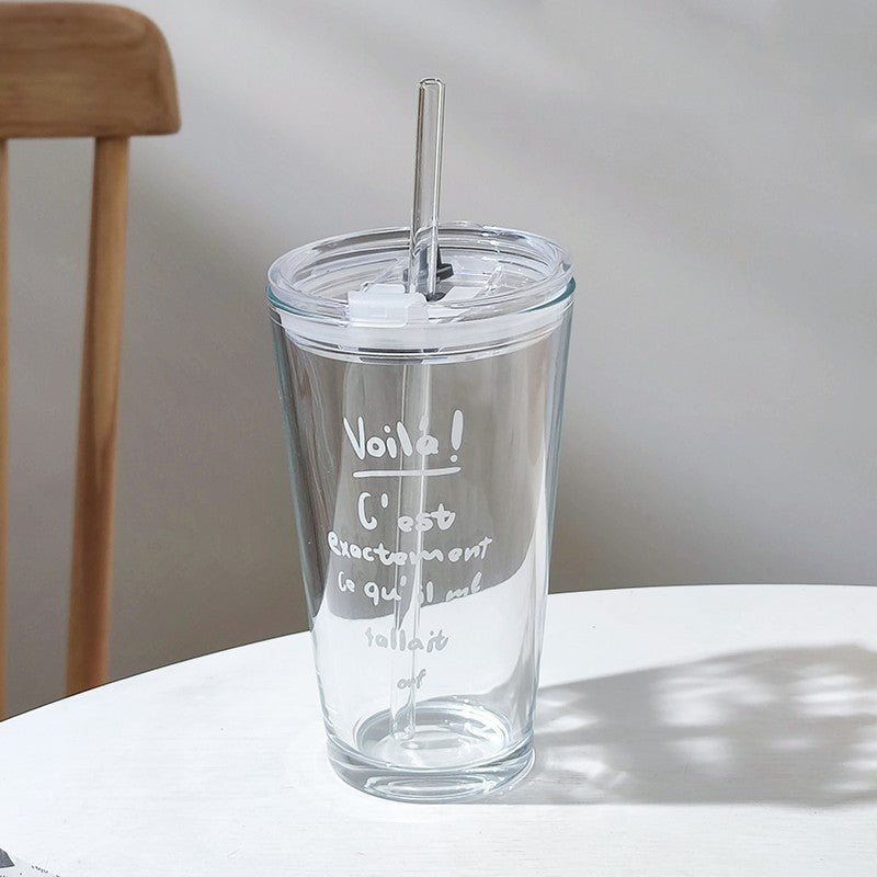 Household Glass Water Cup With Lid 507f9fbd 754d 4d84 87a0 8b9dd4241027