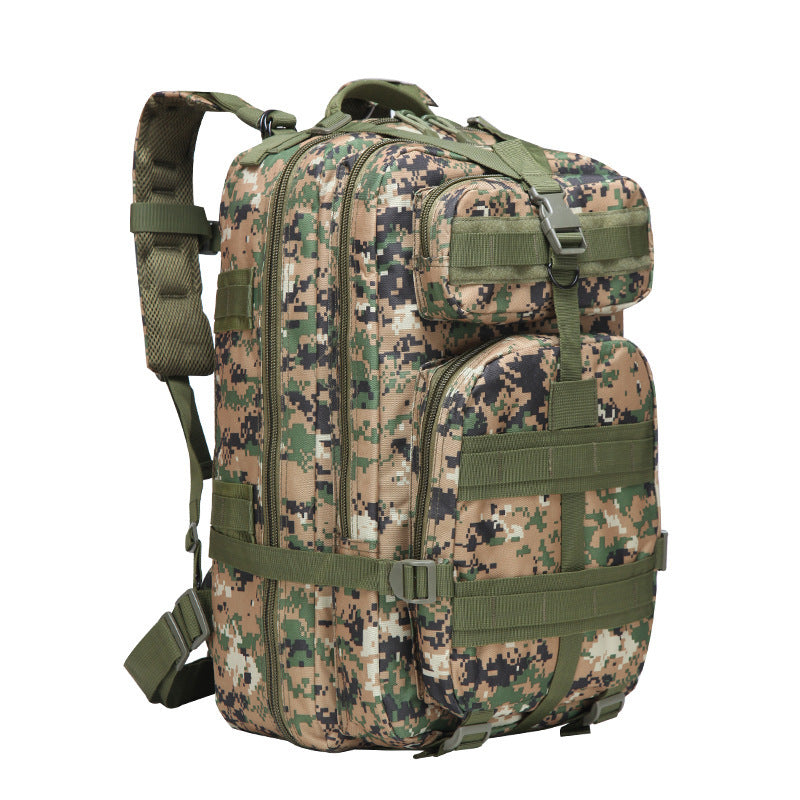 Sports outdoor mountaineering travel double shoulder knapsack camping army camouflage pack tactical backpack 45L large 3P Bac