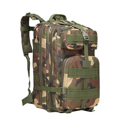 Sports outdoor mountaineering travel double shoulder knapsack camping army camouflage pack tactical backpack 45L large 3P Bac