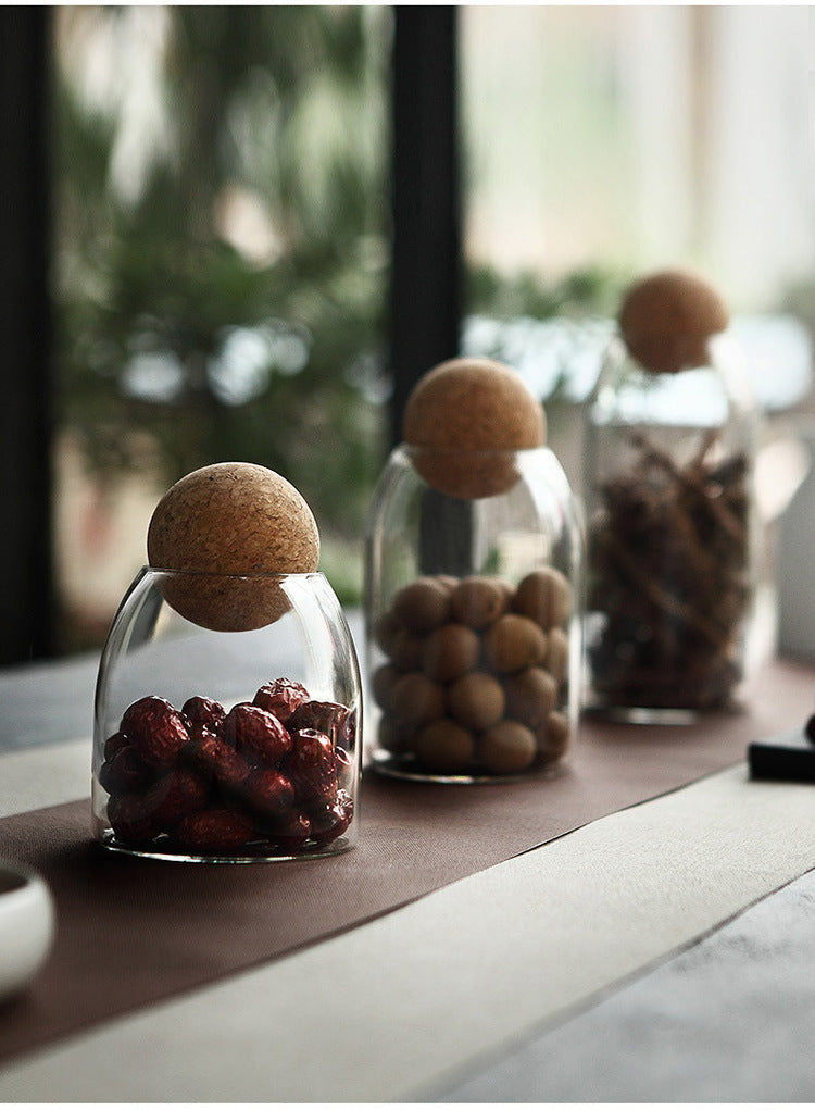 Kitchen food storage tank transparent glass sealed jar 509133868111